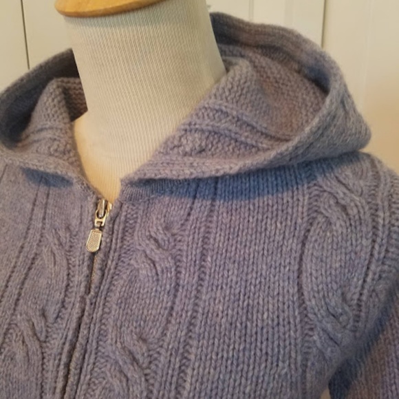 J. Crew Wool Hooded cardigan (PXS) - Picture 2 of 7